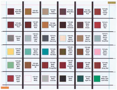 tcp paint colors